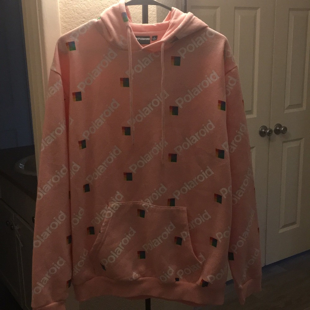 Polaroid pink hoodie